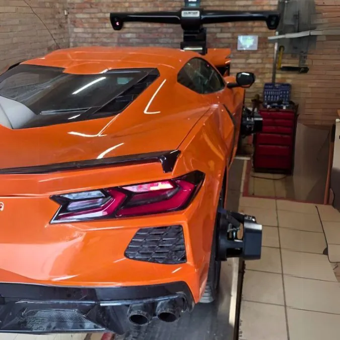 Ratų suvedimas 3D stendu